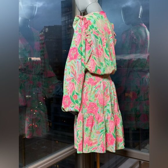 🆕 LILLY PULITZER 🧿 NWT Taviana Stretch Dress Coming in Hot Blue Horizon, Sz 12 - Picture 10 of 16